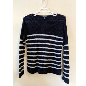 Lauren Ralph Lauren  Linen Blend Striped Sweater